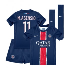 Paris Saint-Germain Marco Asensio #11 Hemmakläder Barn 2024-25 Kortärmad (+ Korta byxor)